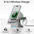 3-in-1 Magnetic Mag-Safe Wireless Charging Station